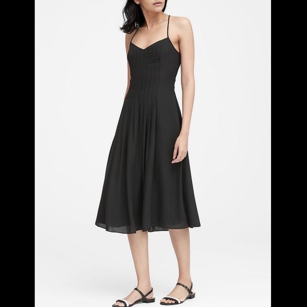 Banana Republic Black Midi Dress